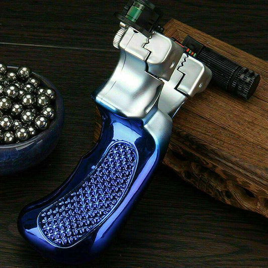 Laser slingshot with red sight laser for improved accuracy